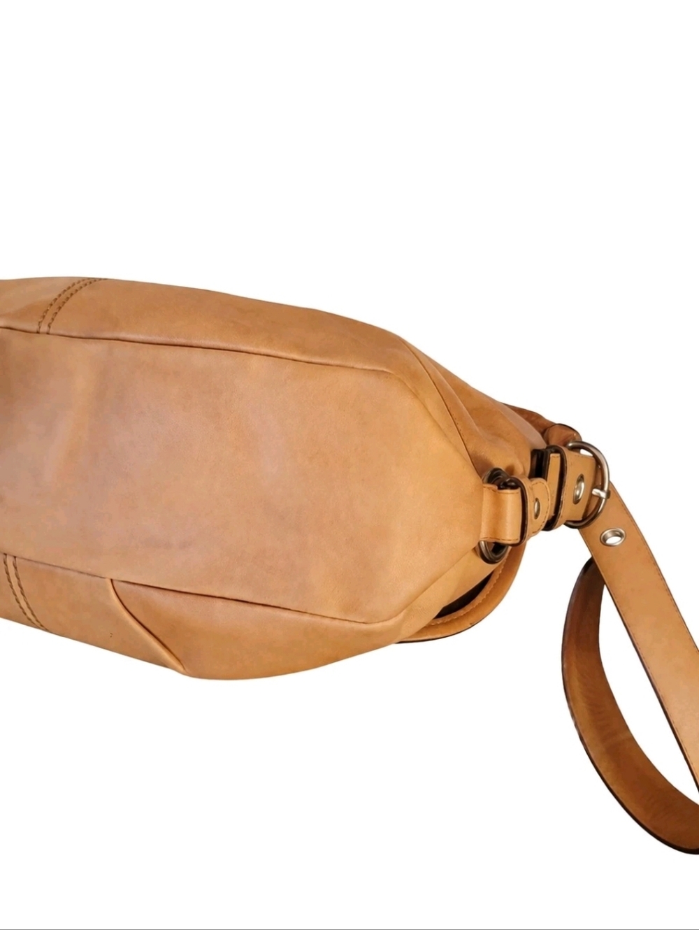 Vintage Coach Legacy Nubuck/Tan Crossbody/Shoulder Bag - Medium Turn-lock F15170 - Picture 14 of 16